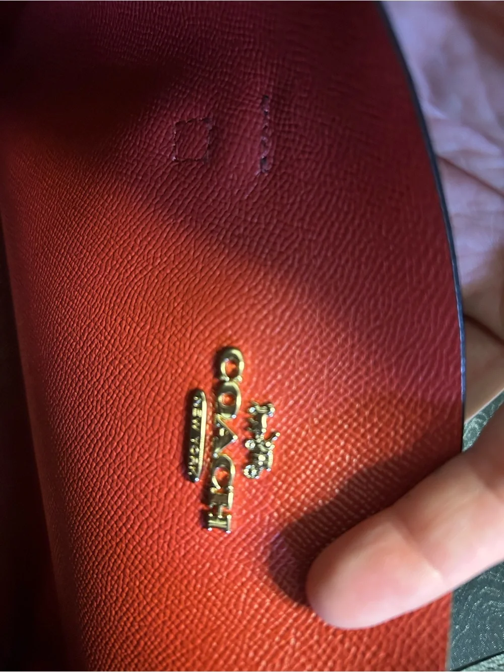 Coach Black Mollie Tote Bag 25 Pebbled Leather with Gold Hardware. - Picture 5 of 10
